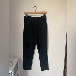 Vintage Siena Suede Leather High Rise Pants Size 10